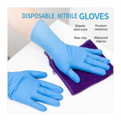 latex glove latex glove medical latex coated glove Blue gloves